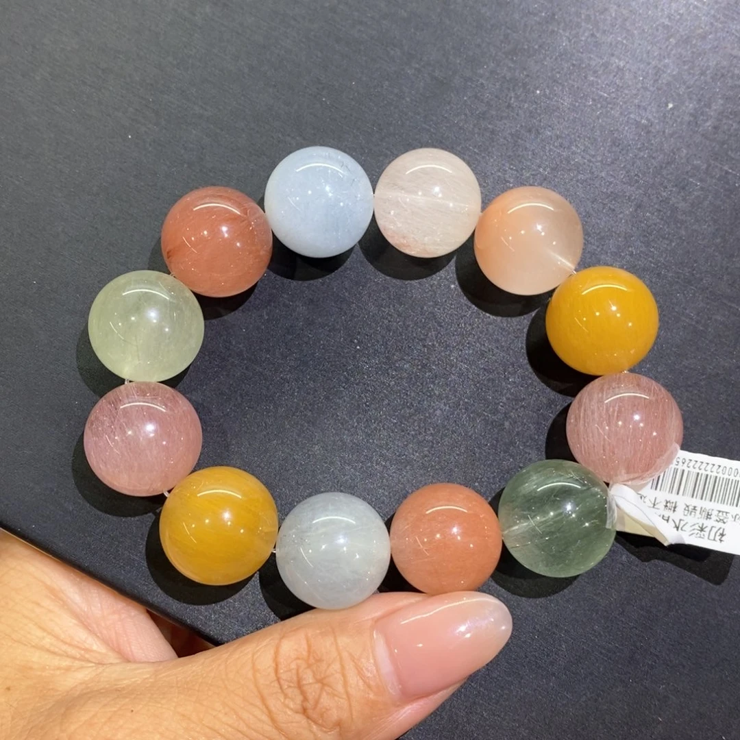 水晶手链未镶嵌彩兔毛17