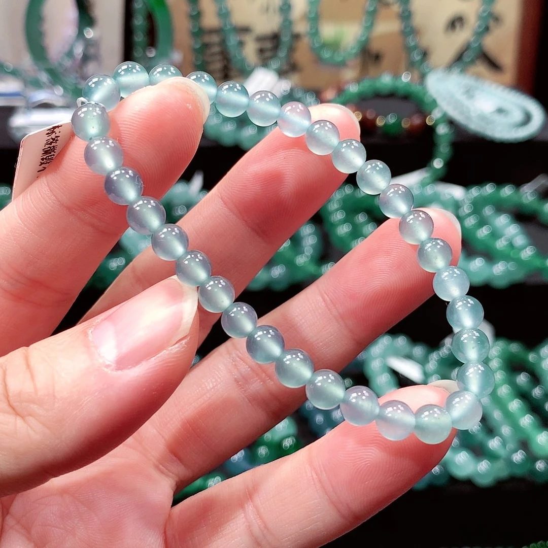 翡翠未镶嵌手链卡6