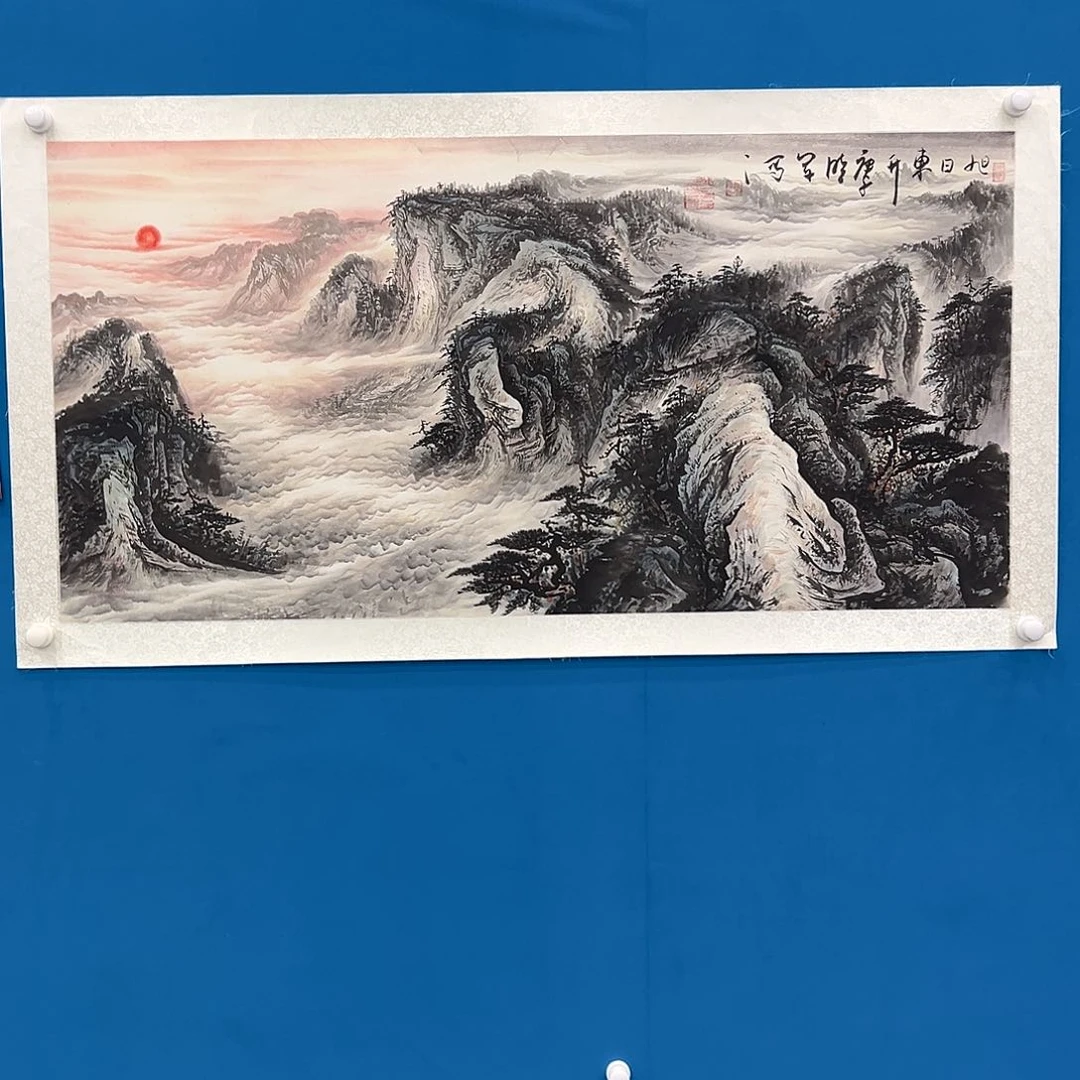 国画画家崔晓军老师作