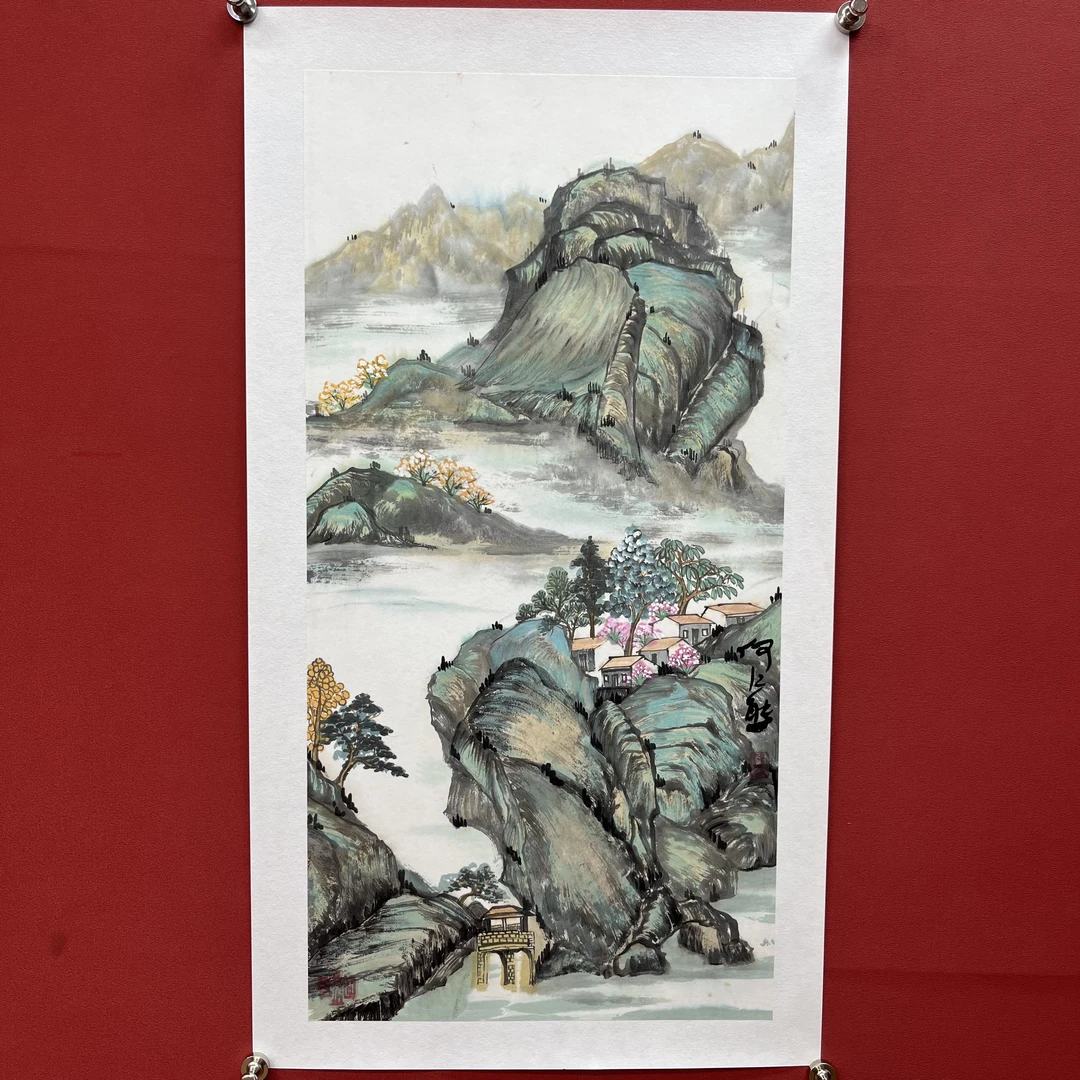 【国画】何老师山水作品 二平尺  （七）