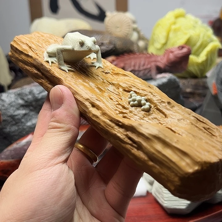 东北石松花石摆件