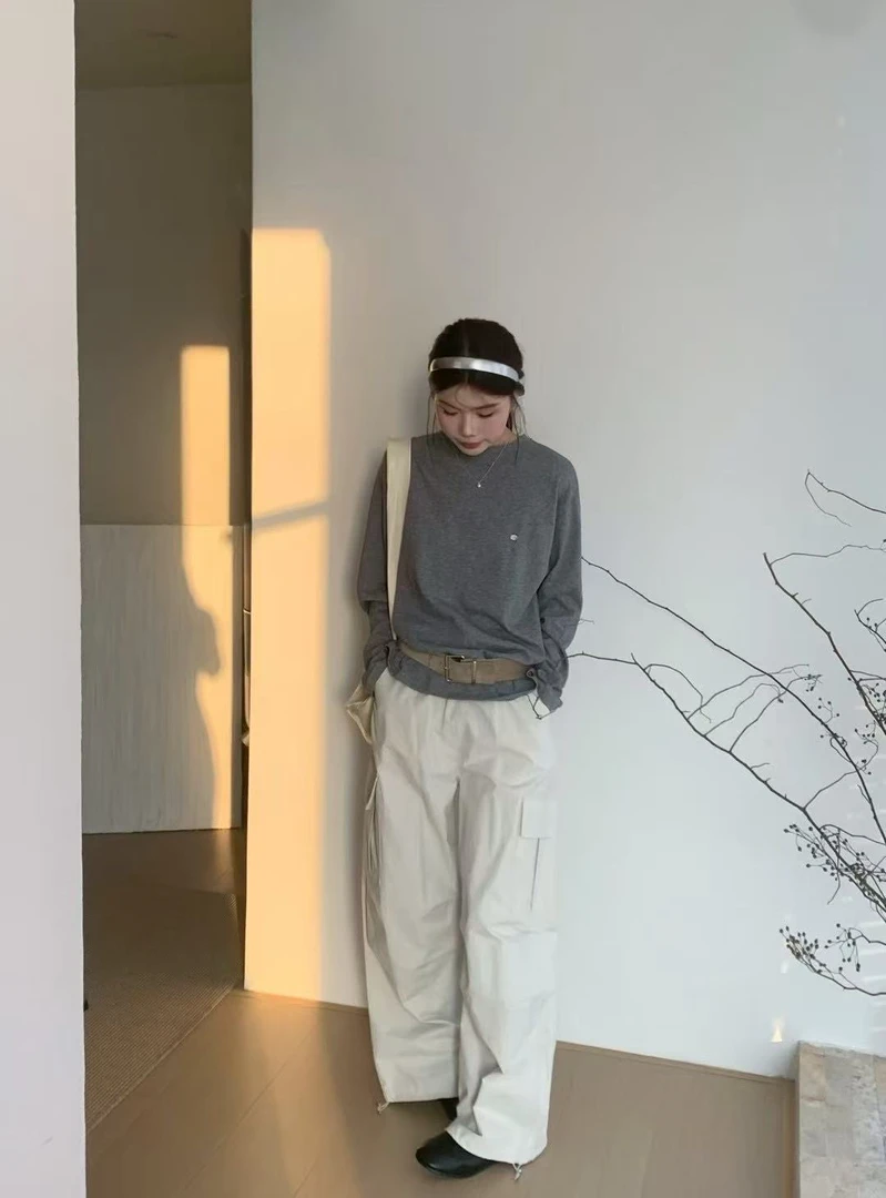 Uncle Be#圆领简约百搭上衣#6832【福福】