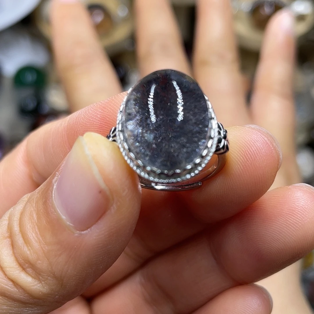 【闪购商品】水晶珠宝半成品银S925镶嵌戒指