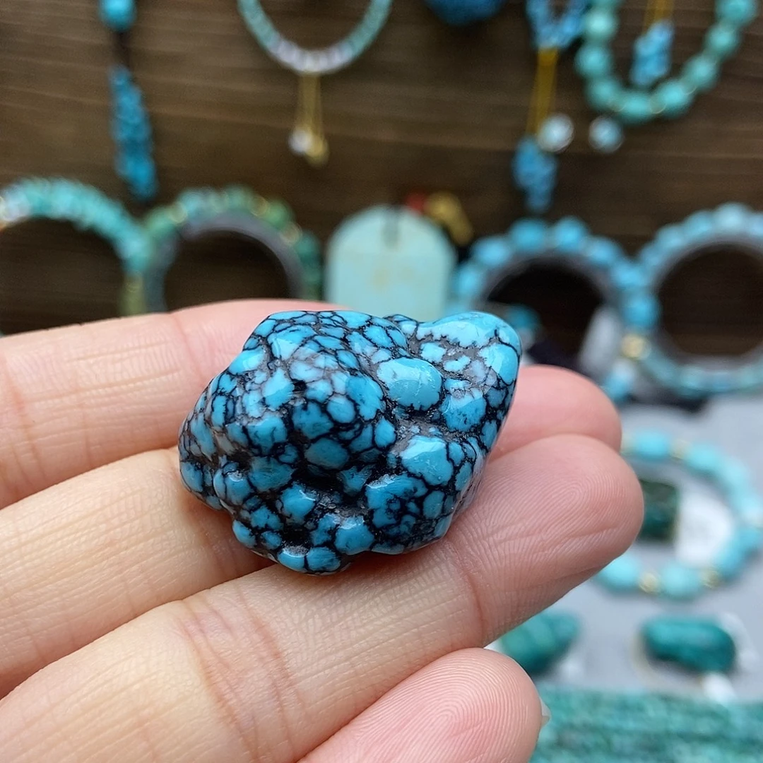 绿松石未镶嵌随形锁骨链