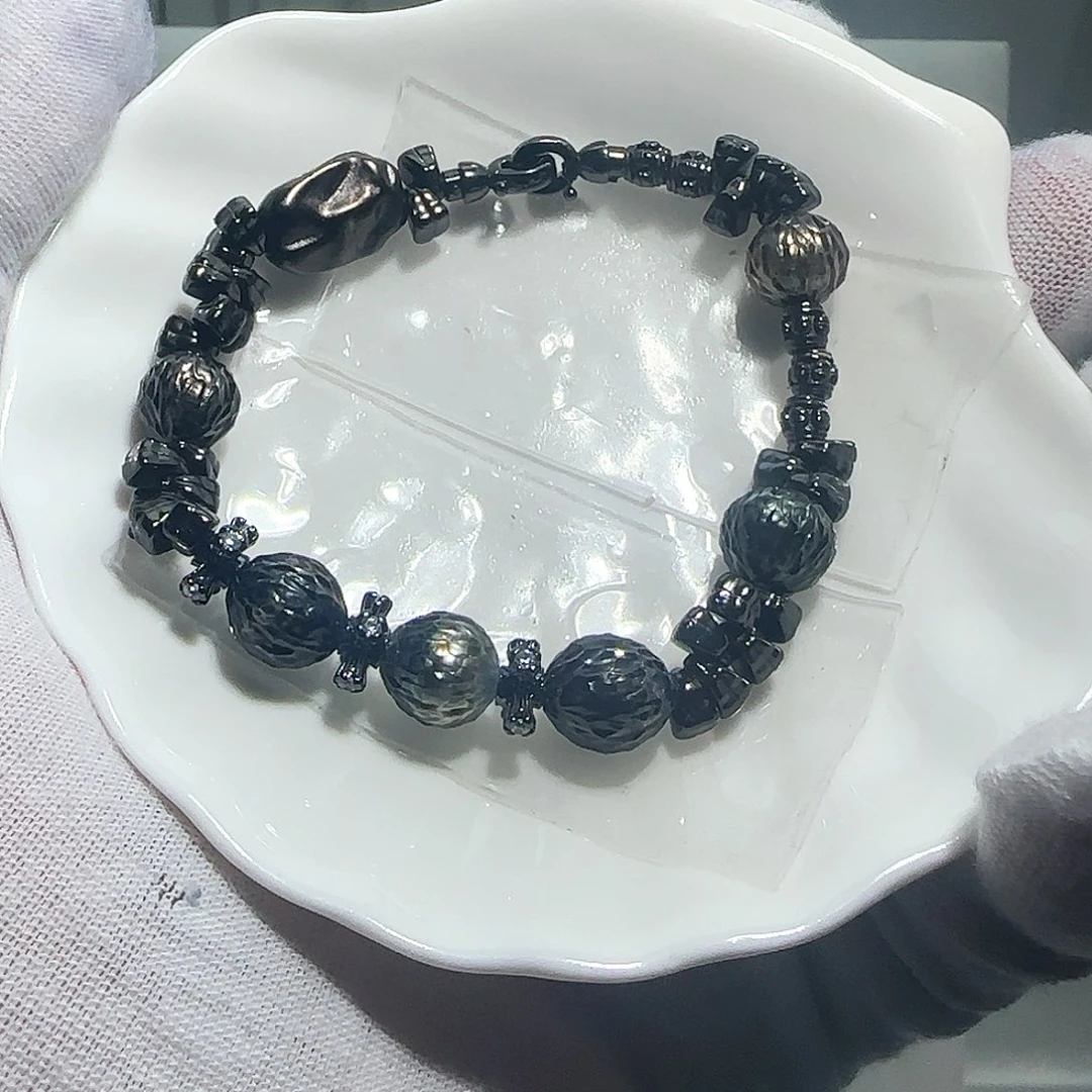 海水珍珠手绳银S925镶嵌