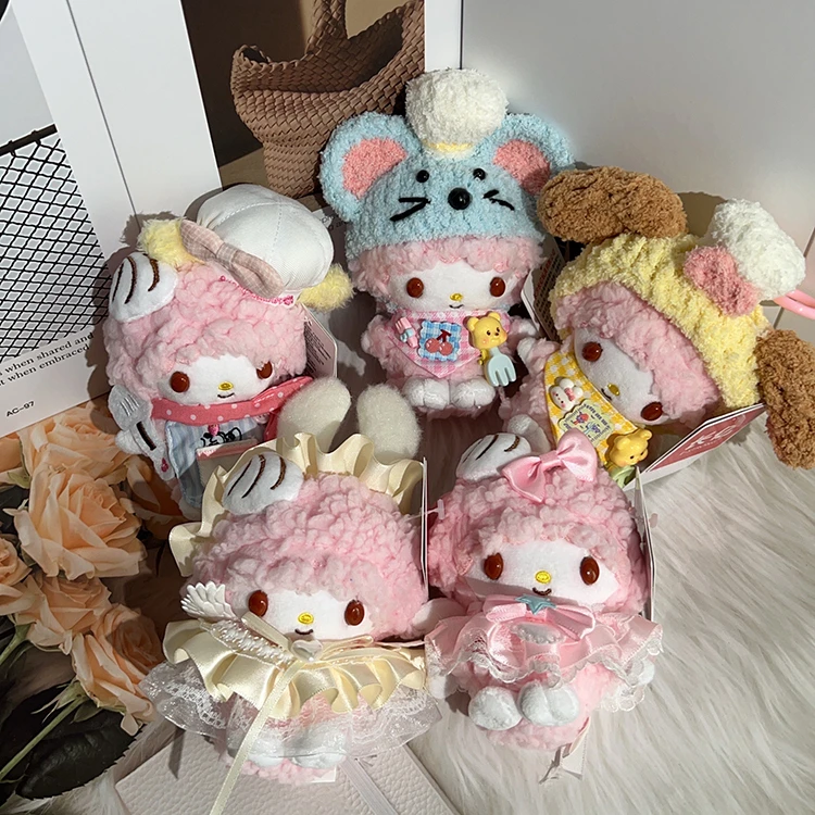 正版Piano小羊可爱娃娃包挂蝴蝶结箱包挂坠