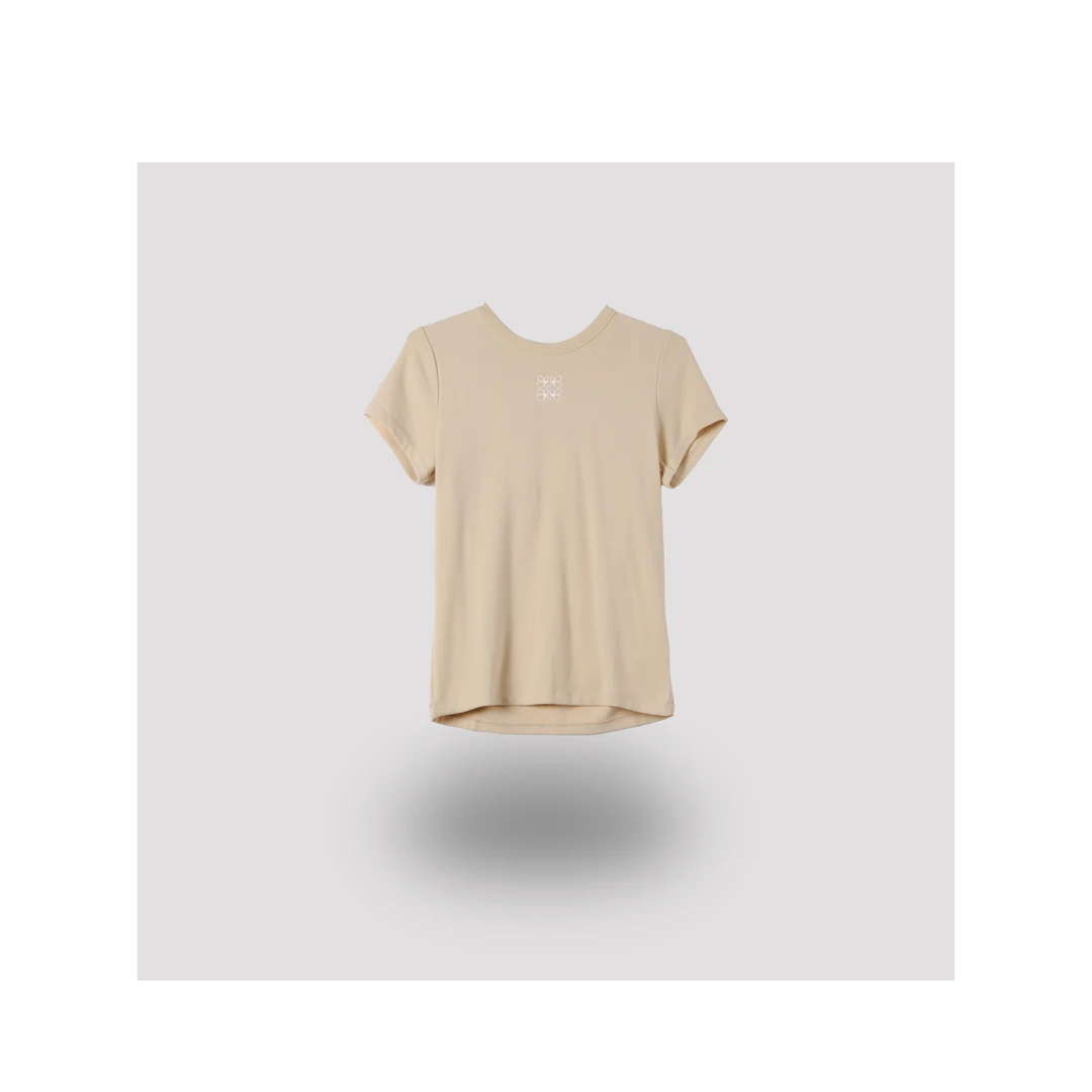 【KOBO】 X DB0071烫钻印花简约百搭显瘦感T恤