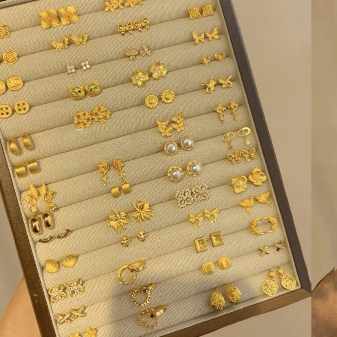 [颂喜福耳饰]黄金足金999耳饰(多样性发货)