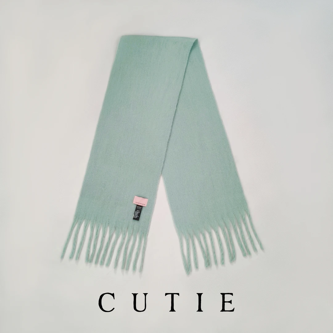 CUTIE 韩系爆款马卡龙色秋冬保暖大围巾