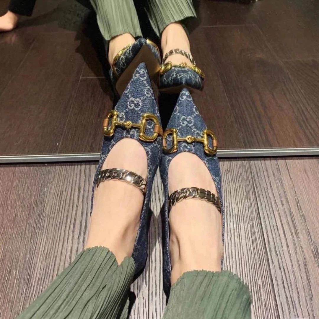 95新 GUCCI/古驰 95新/Gucci/古驰/平跟鞋/37.5码/TT1107