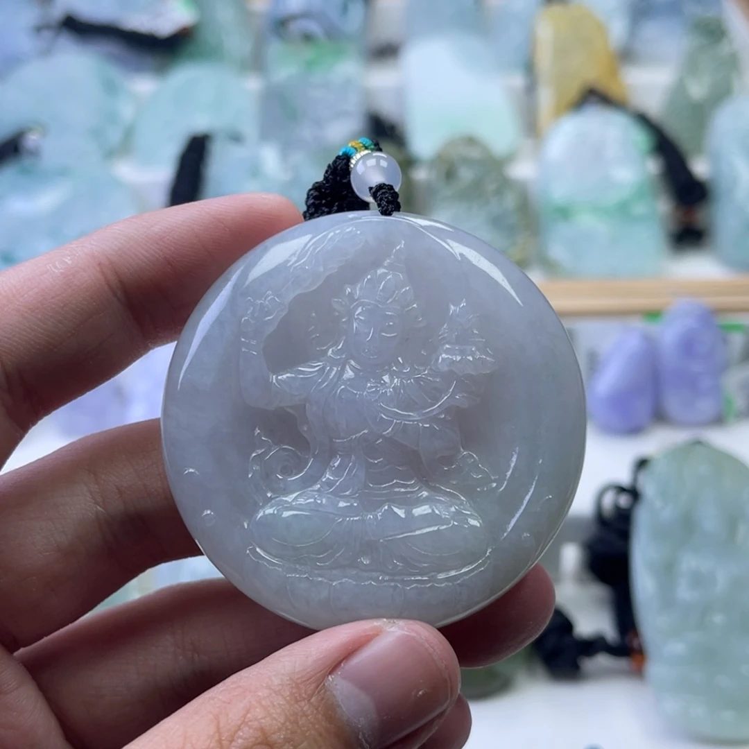 翡翠未镶嵌颈饰005