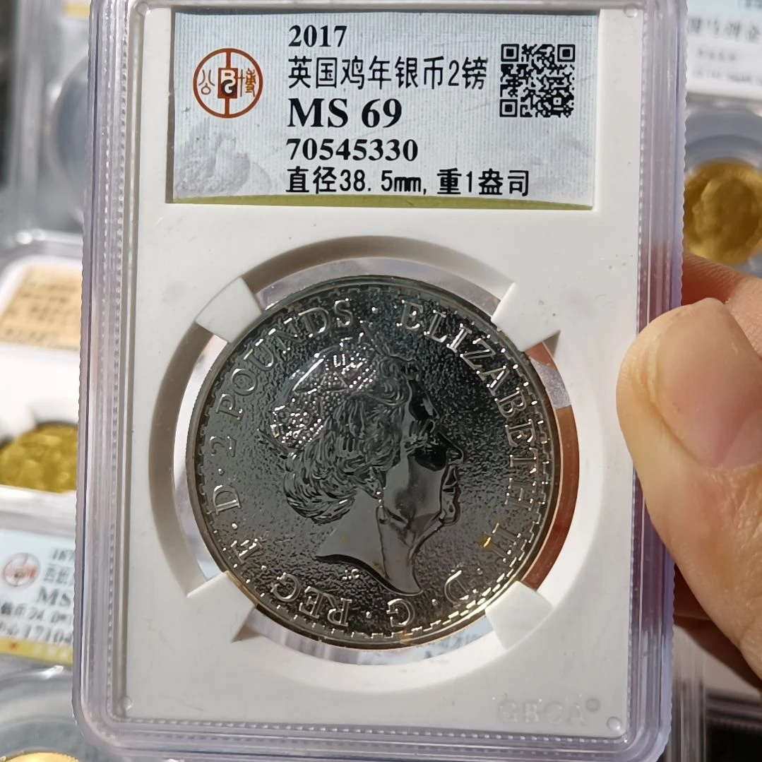 纯银2017年英国鸡年纪念银币一盎司纯银31.1g