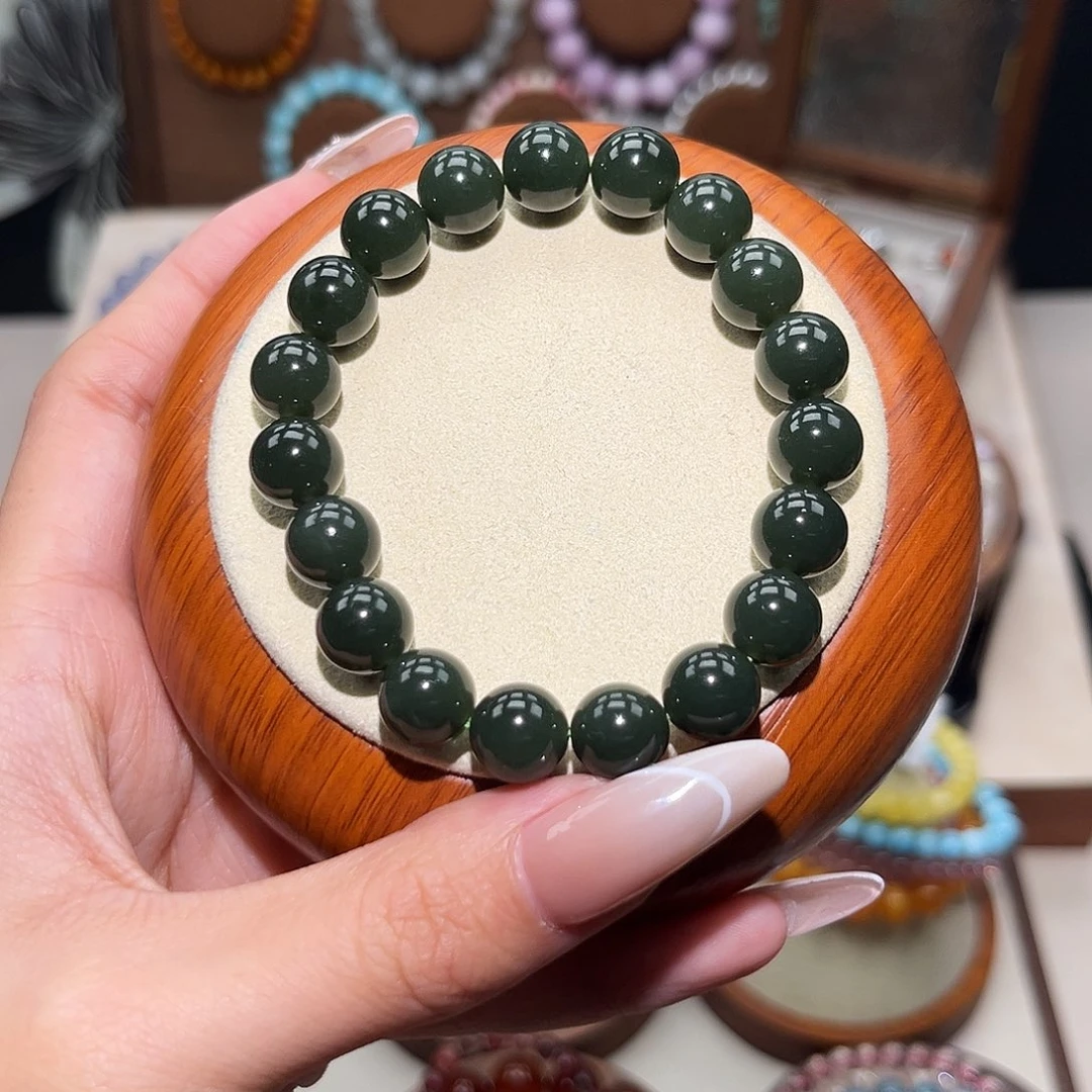 水晶手串未镶嵌୧***10和田玉-青黄口料