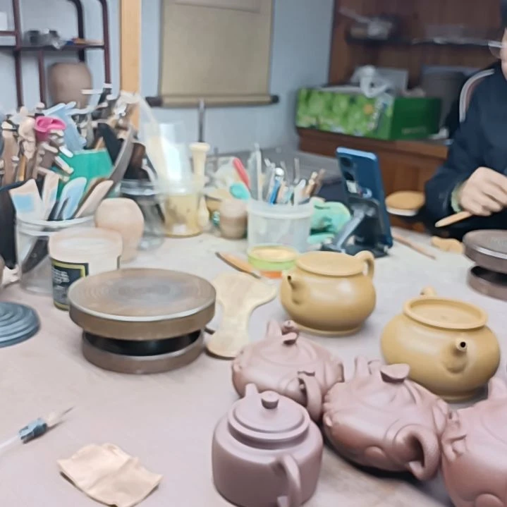 紫砂茶案风**风闪全手石瓢230