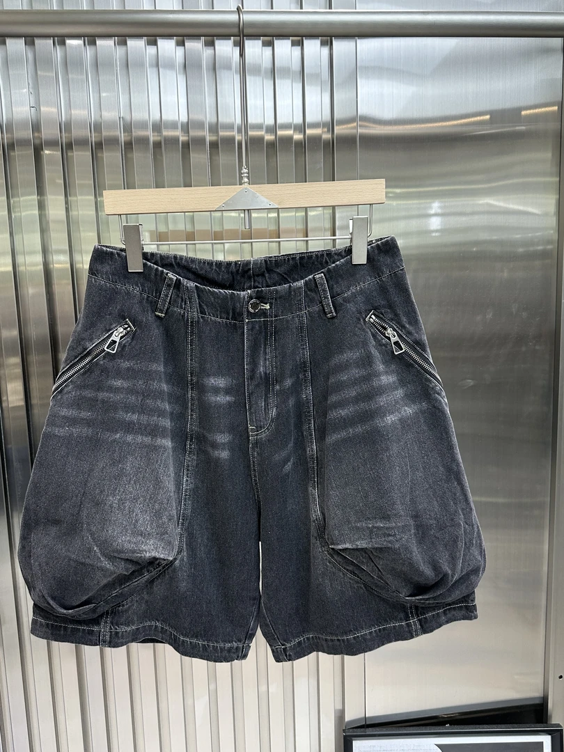 成哥潮牌高品质水洗宽松牛仔短裤-5809