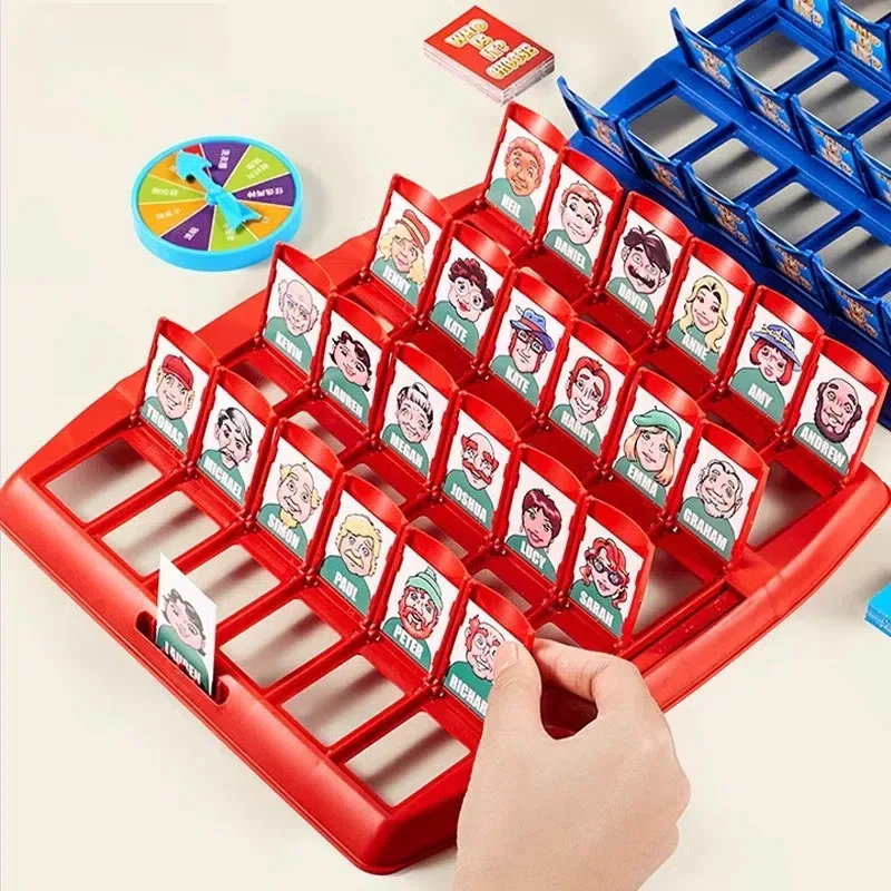 猜猜我是谁卡牌游戏双人对战桌游推理思维玩具儿童互动益智翻牌