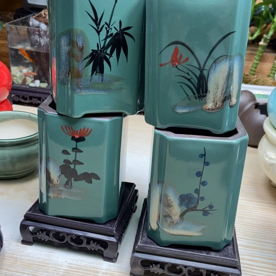 瓷片陶瓷花盆陶瓷艺术