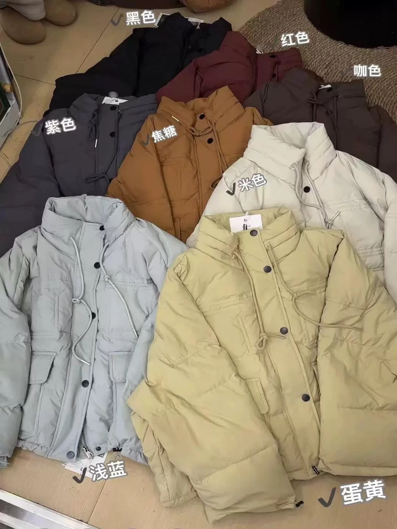 爆款【没有运费险】ins慵懒风羽绒服2024冬季新款韩版白鸭绒立领外