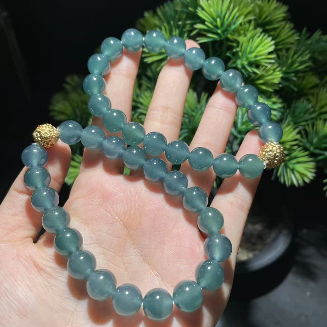 【玉经纶】20472/Q30-天然A货翡翠手串-多样性发其一9mm/约20颗