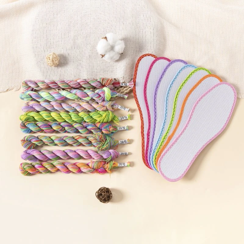 弘简艺花边配线【12CT精密小格】七层棉布十字绣鞋垫鞋垫子十字绣