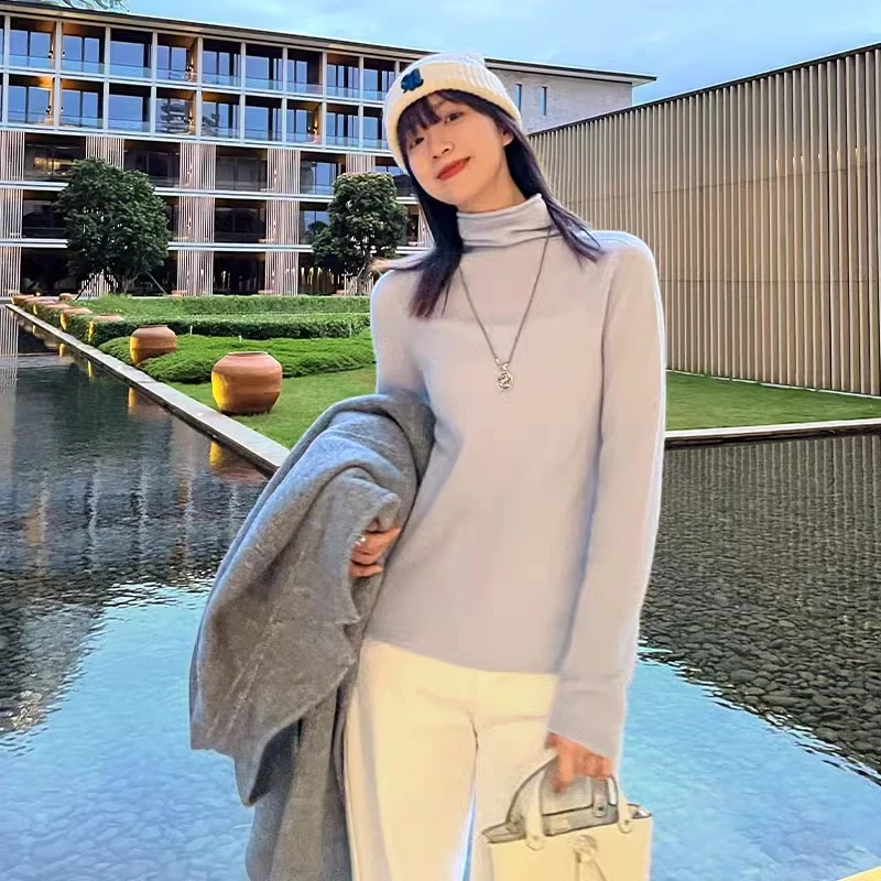 美洋MEIYANG【特卖捡漏】冬日眷恋羊毛衫 无缝堆堆高领针织衫