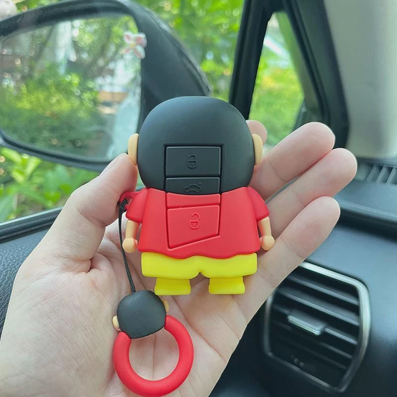可爱卡通蜡笔小新日产天籁车钥匙套轩逸逍客劲客骐达尼桑蓝鸟奇骏