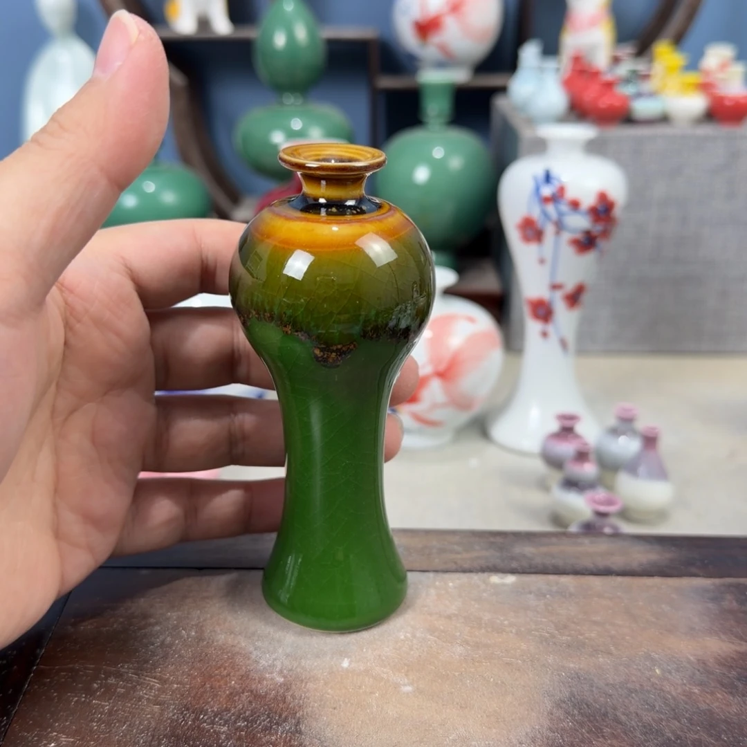 陶瓷手工小花器摆件