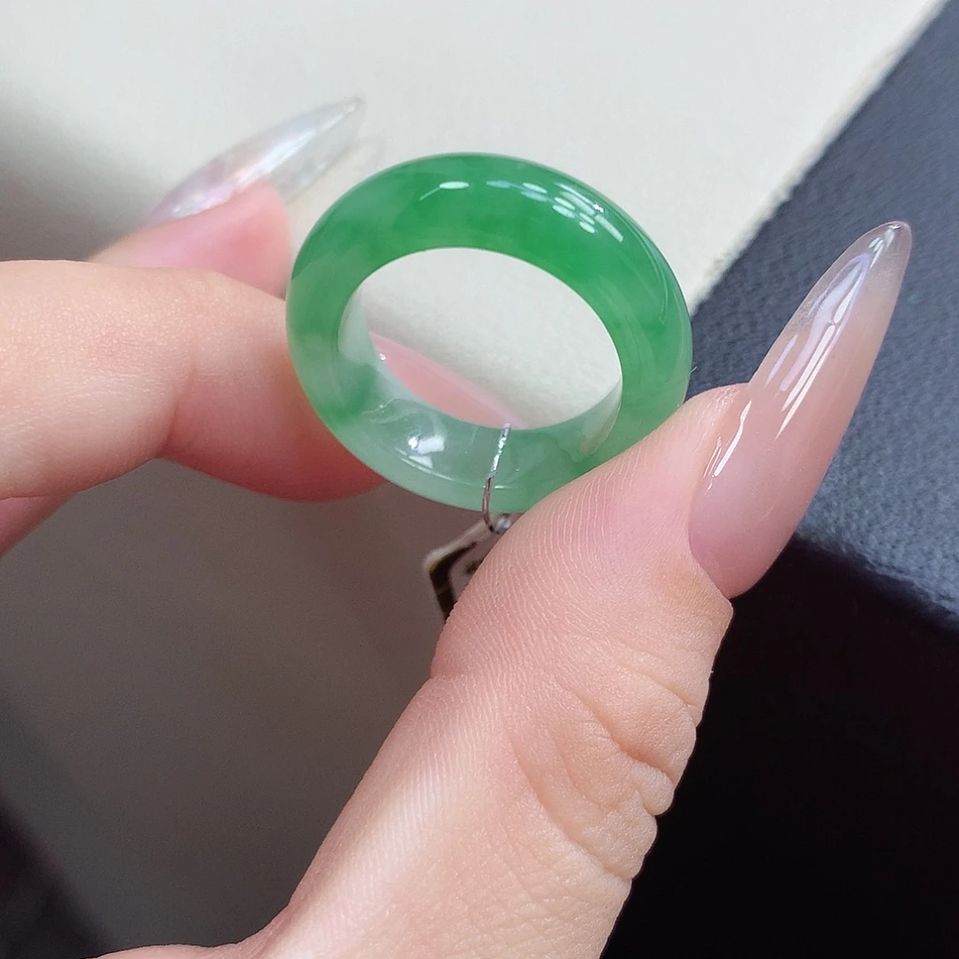 翡翠未镶嵌戒指14-15号