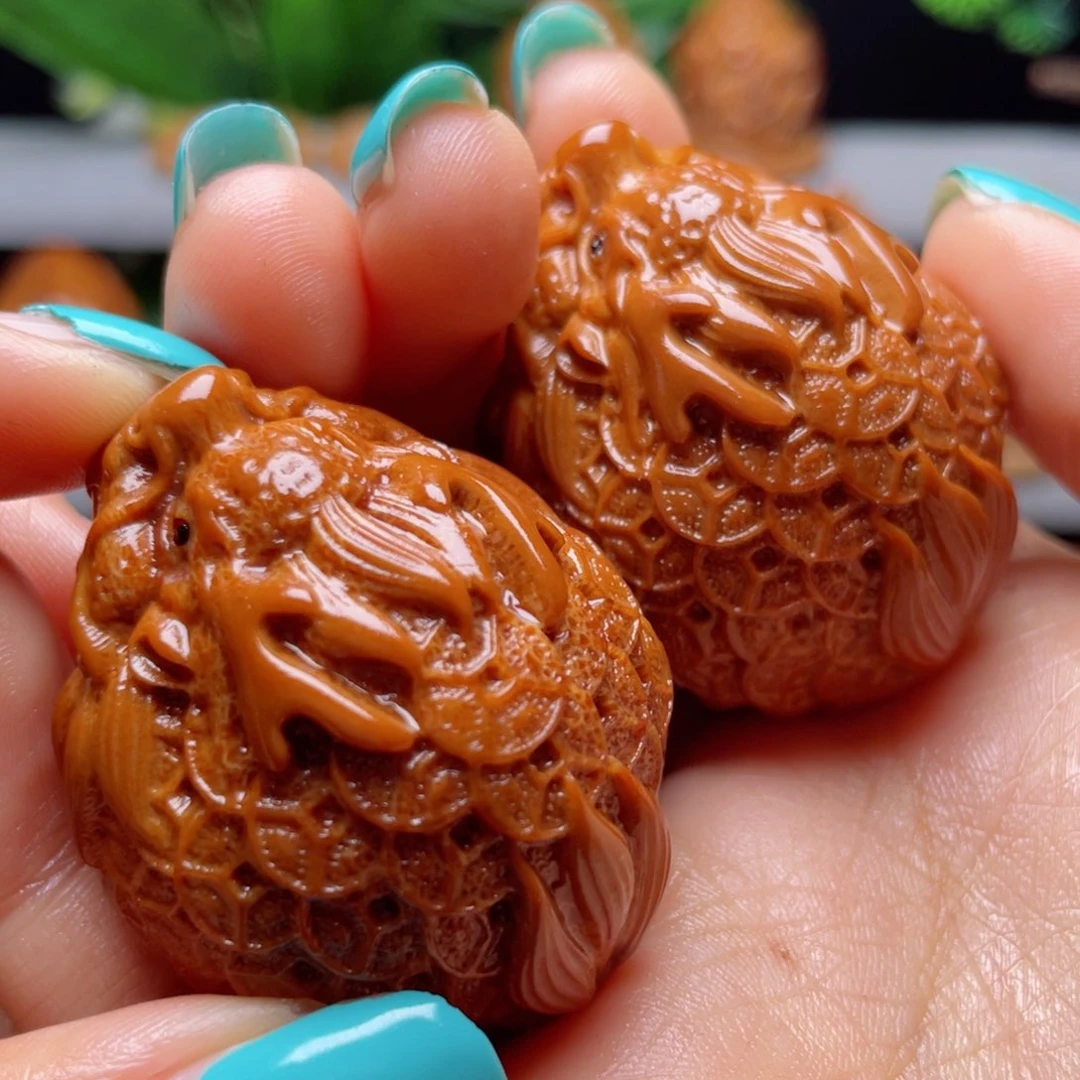 吊坠橄榄核金币龙龟手球3.5