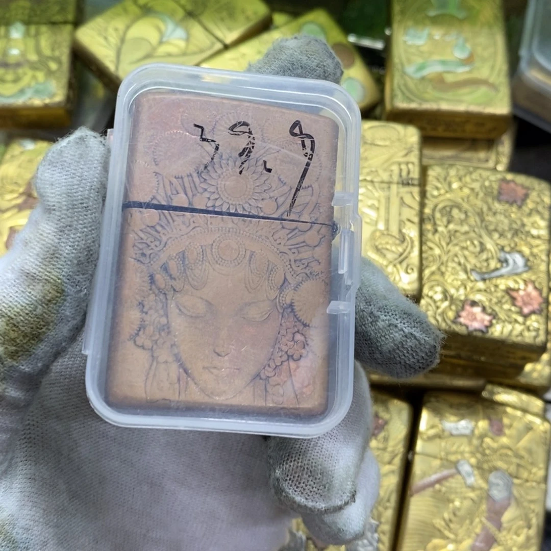 T****g紫铜双面花旦