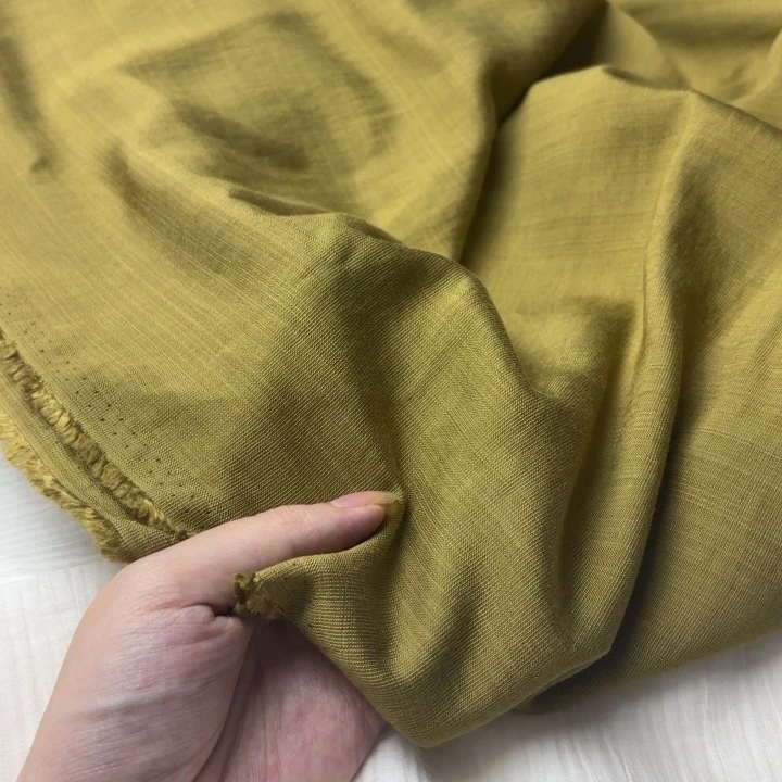 混纺棉黄绿色2.5米。
