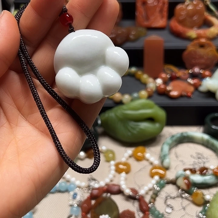 蛇纹石玉未镶嵌手把件