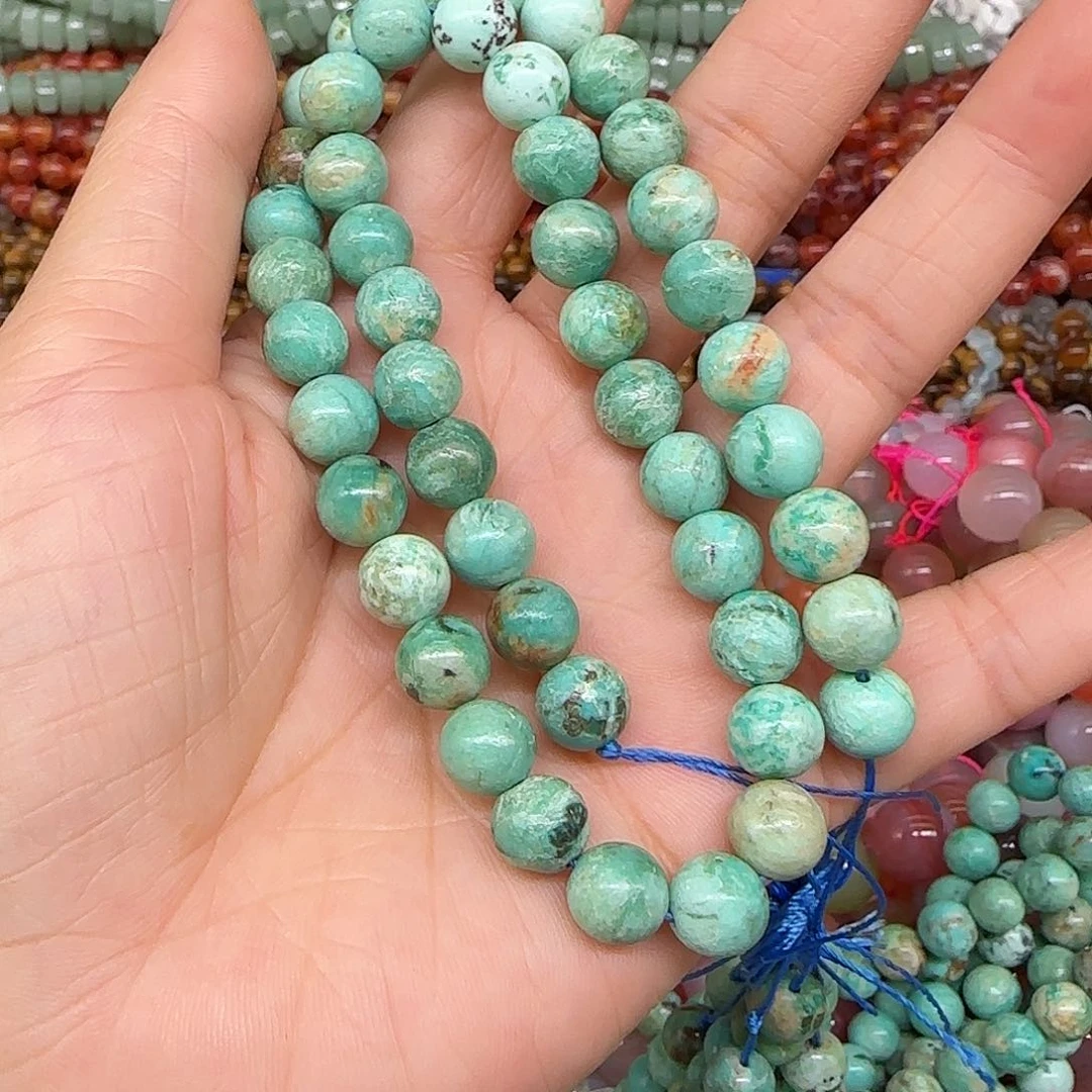 玛瑙/玉髓合金珠宝半成品秘鲁8mm一条