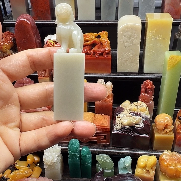 寿山石印石寿山石手工雕刻