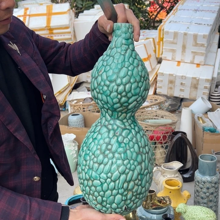 瓶高度46厘米口径3.5厘米微瑕捡漏