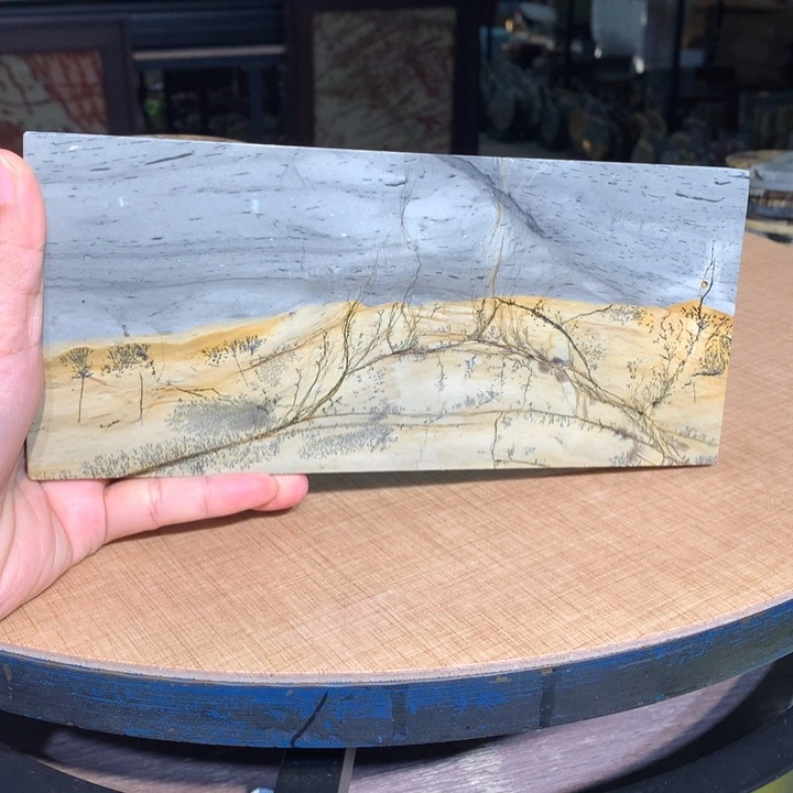 ，广西国画石摆件，收藏观赏