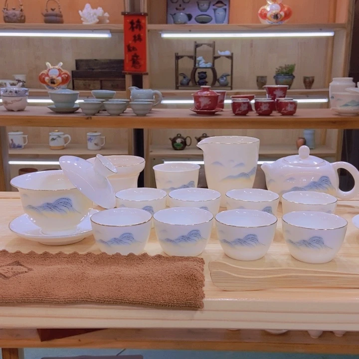 茶壶盖碗茶具大套装