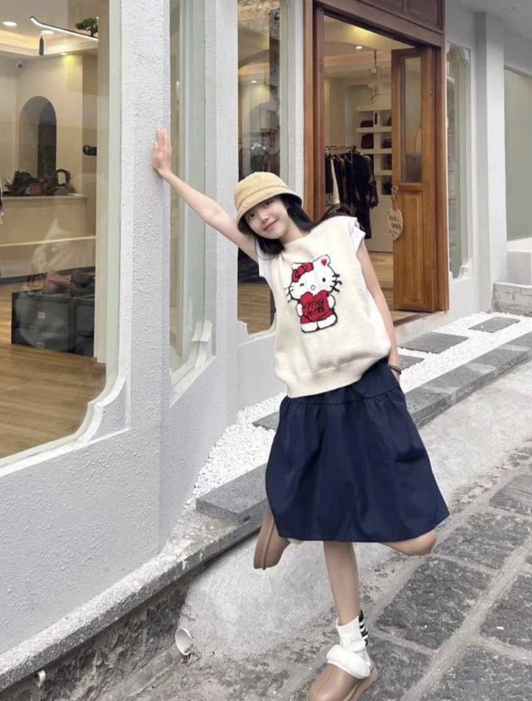 【art家】新款抽褶A字短裙