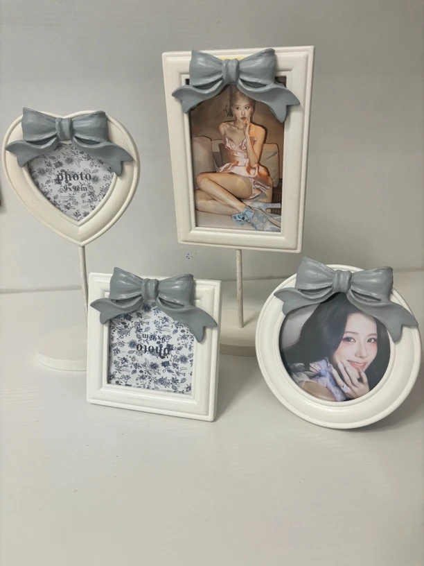 ins风蝴蝶结系列相框小摆台组合四个