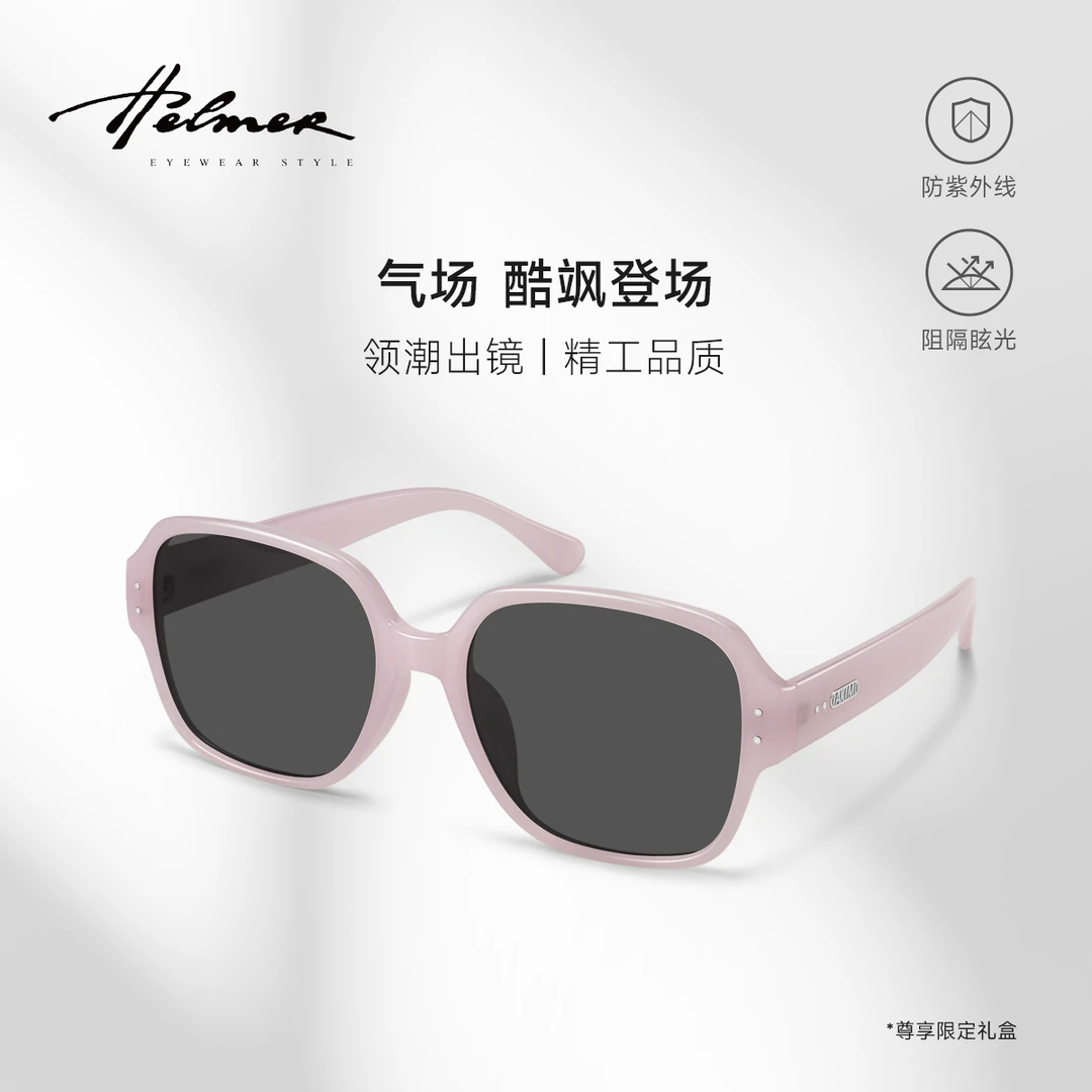 HELMER复古大框时尚显脸小街拍太阳镜男女墨镜防紫外线2527