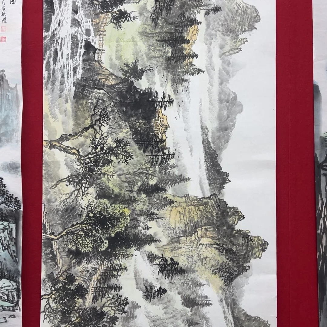 国画绘画作品多次参加3