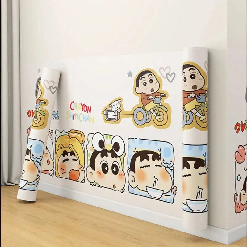 卡通墙裙贴纸自粘防水潮腰线遮丑家用儿童房间遮丑补洞可撕高级感