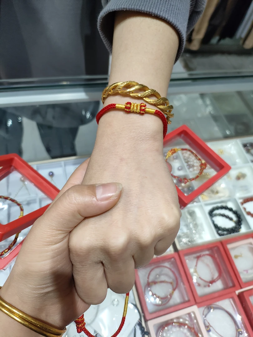 金蚕丝化岁手工编绳，下单备注身高体重