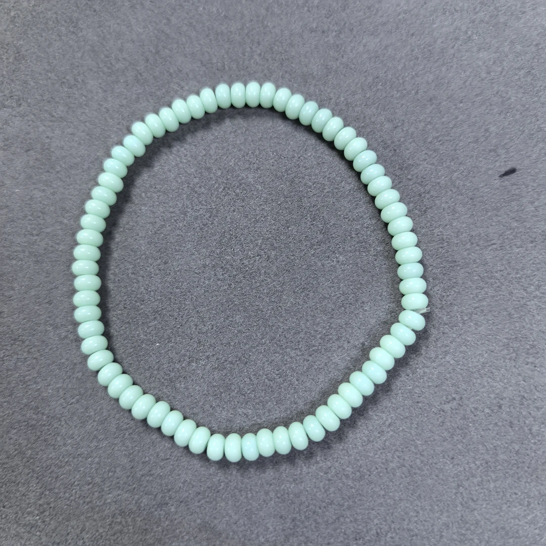 757号-卡4mm绿色算盘珠手串拍一发二