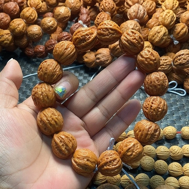 无***忌文玩核桃手串西瓜八棱