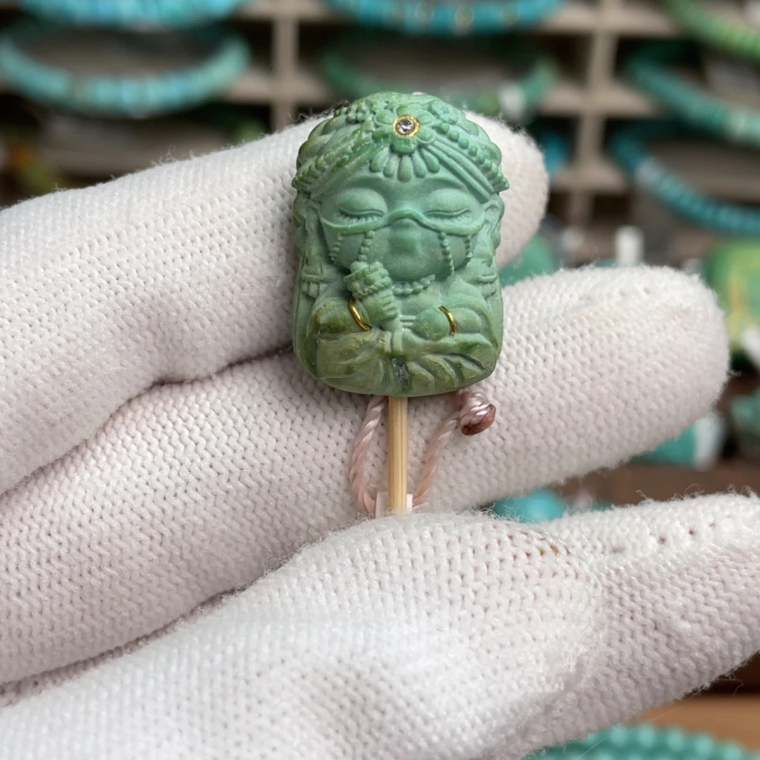 绿松石未镶嵌楼兰美人