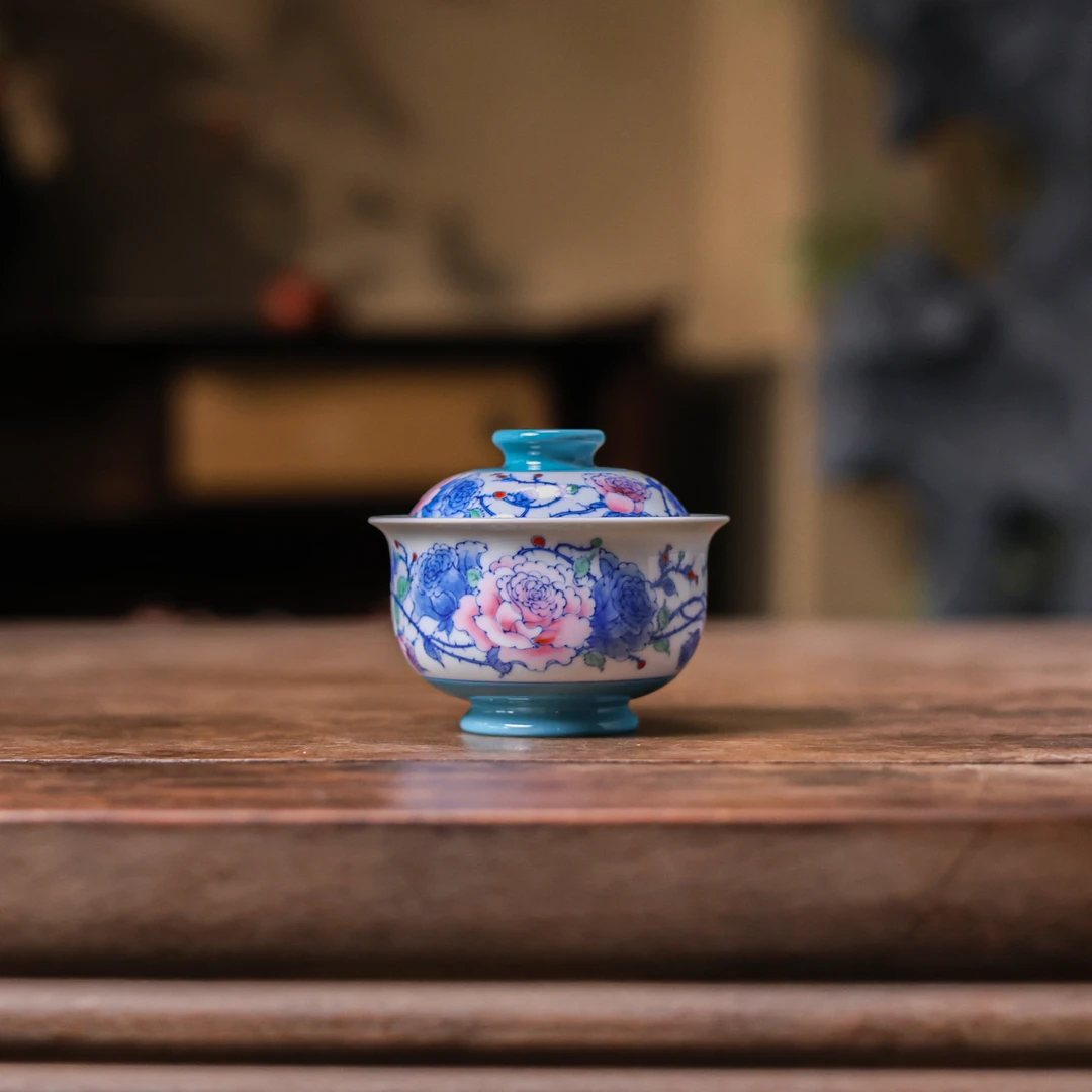 【好物】玫瑰入梦盖碗（卓君S0252）