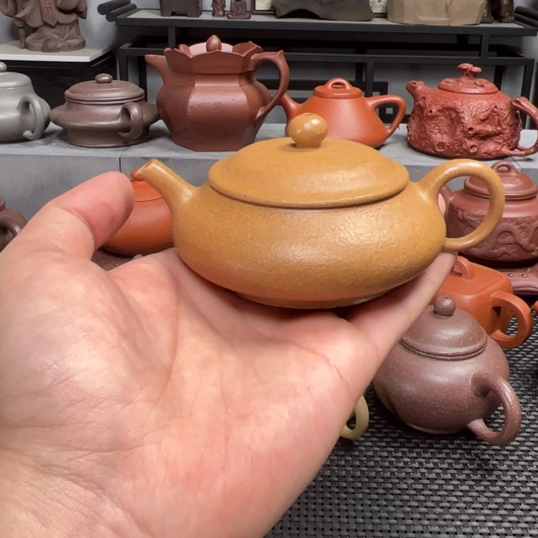 紫砂茶壶紫砂艺术茶具套装黄金段