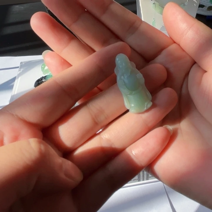 定制翡翠未镶嵌天然缅甸翡翠A货财神不退不换