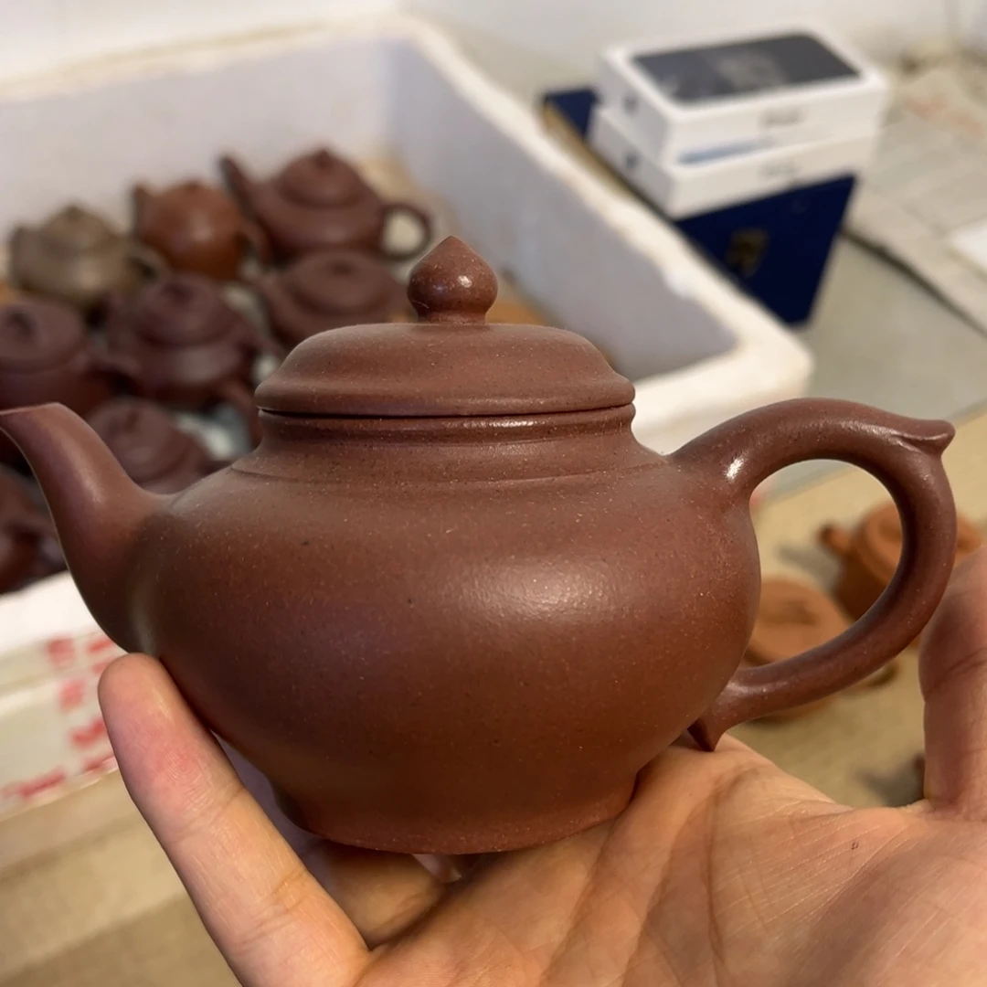 茶壶紫砂手工制作微瑕口盖